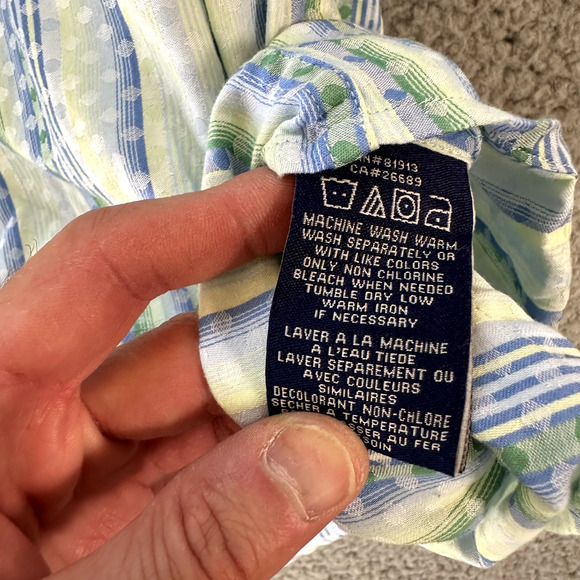 Robert Graham‎ Shirt Men's Medium Multicolored Button Up Flip Cuff 100% Cotton - Picture 11 of 15